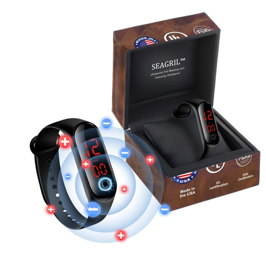 (🎁LAST DAY 70% OFF) SEAGRIL™ Ultrasonic Fat Blasting and Detoxing Wristband - Energy Balance 🎁